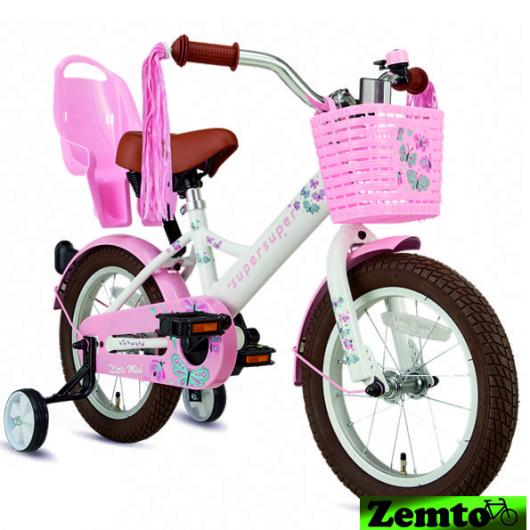 Mädchen Hollandrad Little Miss 14 Zoll weiss
